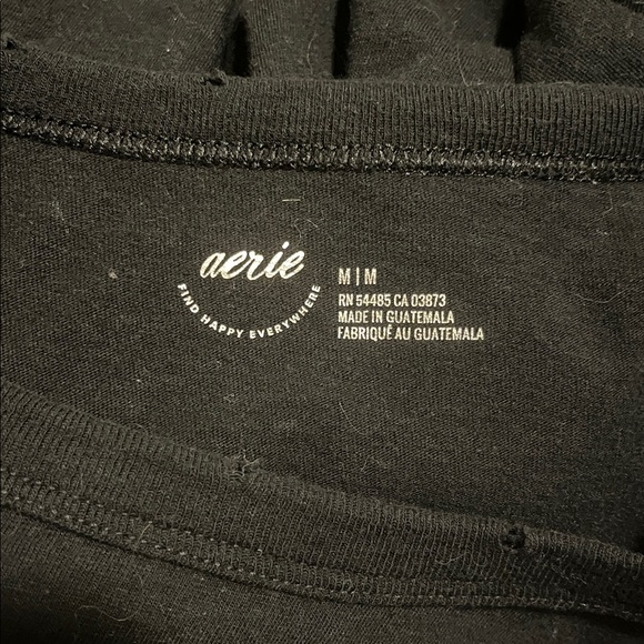 Aerie Oversized Black Short Sleeve Tee - Picture 4 of 12